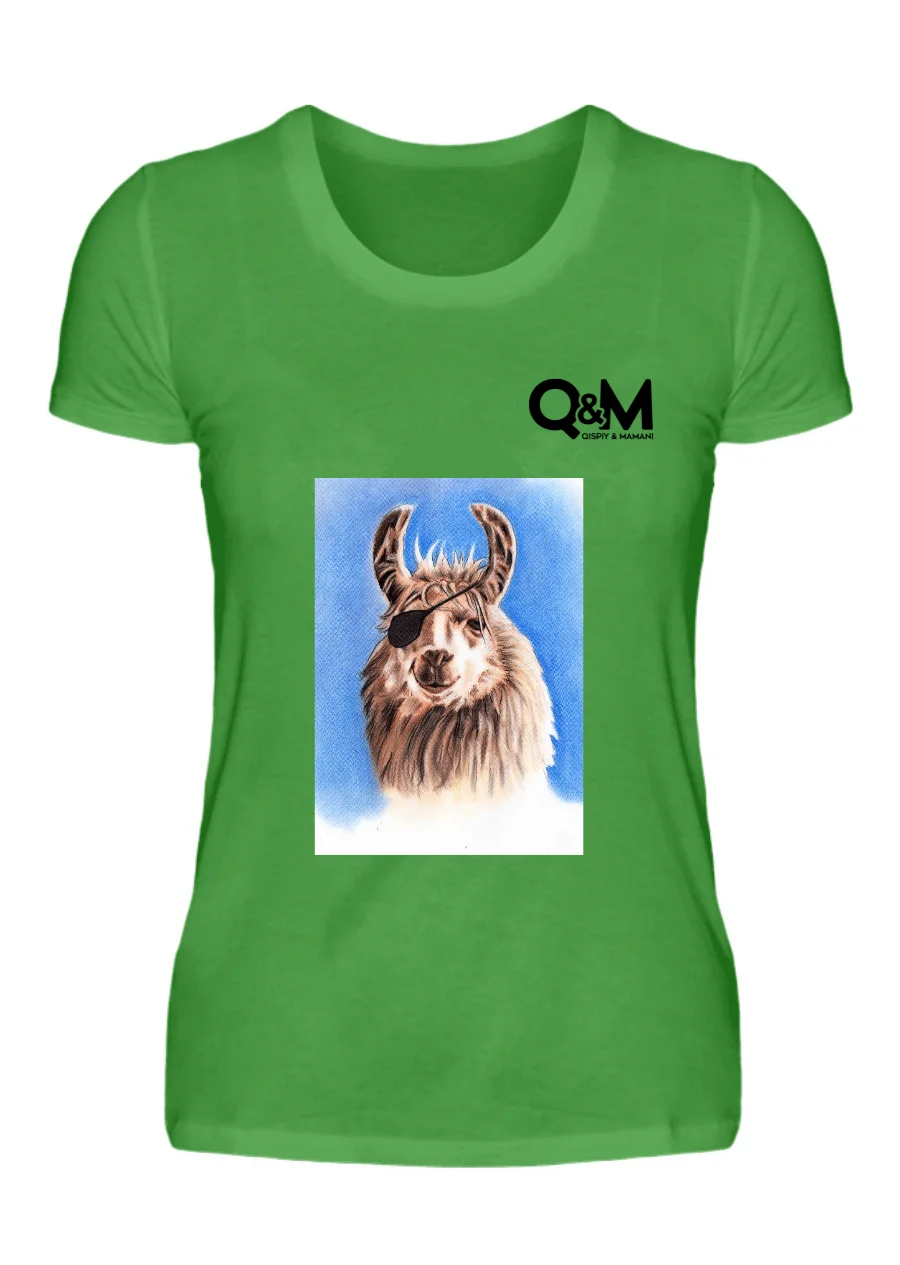 Camiseta Lama Pirata (Mujer)