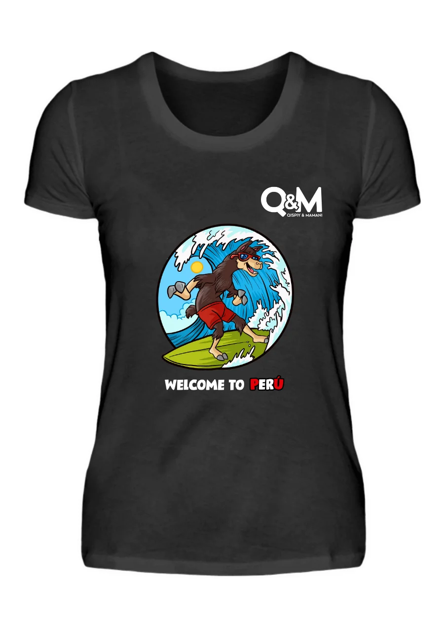 Camiseta Lama Surf (Mujer)